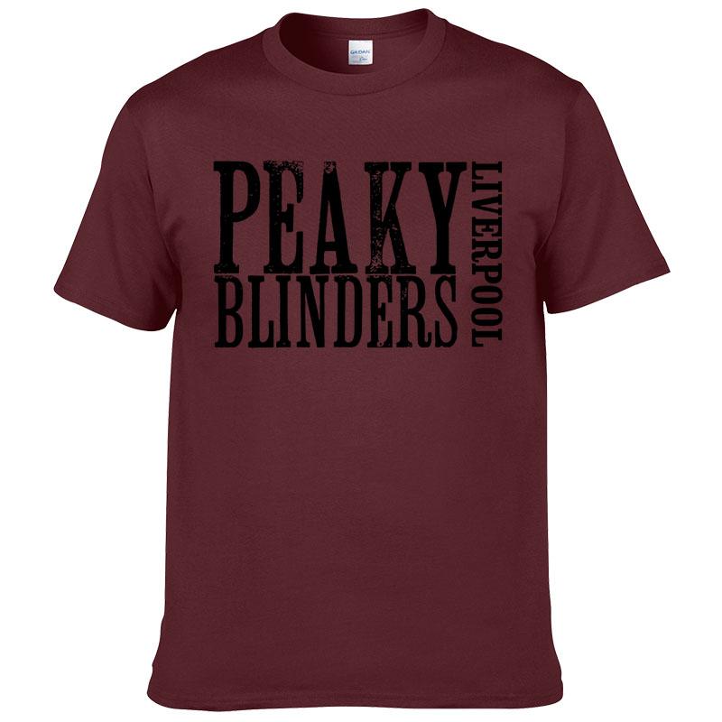 Cotton Short Sleeve Peaky Blinders T Shirt Men Summer Style Casual T-shirt  Printed Hombre Tops Homme Clothes F22