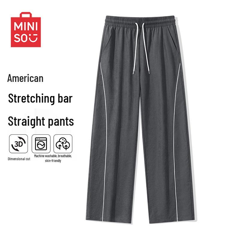 MINISO Men s American Retro Casual Sports Pants 2XL