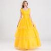 The new Halloween film and television live-action version of the beautiful woman and the beast Belle princess dress costume women