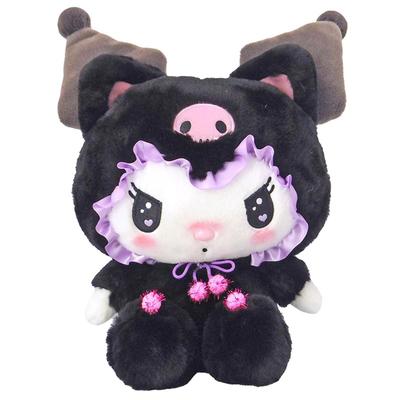 Nakajima Corporation Kuromi Black Cat Plush Toy Medium 201737-24 Size: H32 X W26 X D15cm Plush Toy