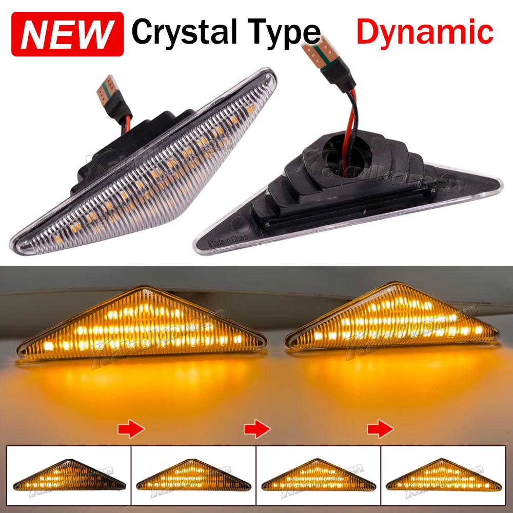 For Ford MONDEO 3 MK3 FOCUS 1 MK1 Flowing Side Repeater Light LED Dynamic Side Marker Turn Signal Lights Indicator Blinker Lamp
