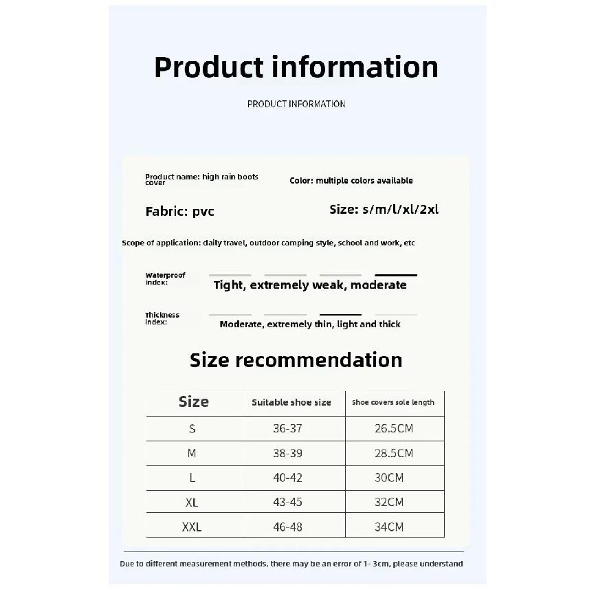 Thickened High Tube Waterproof Riding Shoe Covers Rain Boots over Knee Length Wear Resistant Bicycle Outerwear Shoe Covers