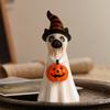 Halloween Figurines Ghost Decor Spooky Resin Statue Cat Dog Gnomes Decorations For Home Outdoor Yard For Indoor Porch Decor