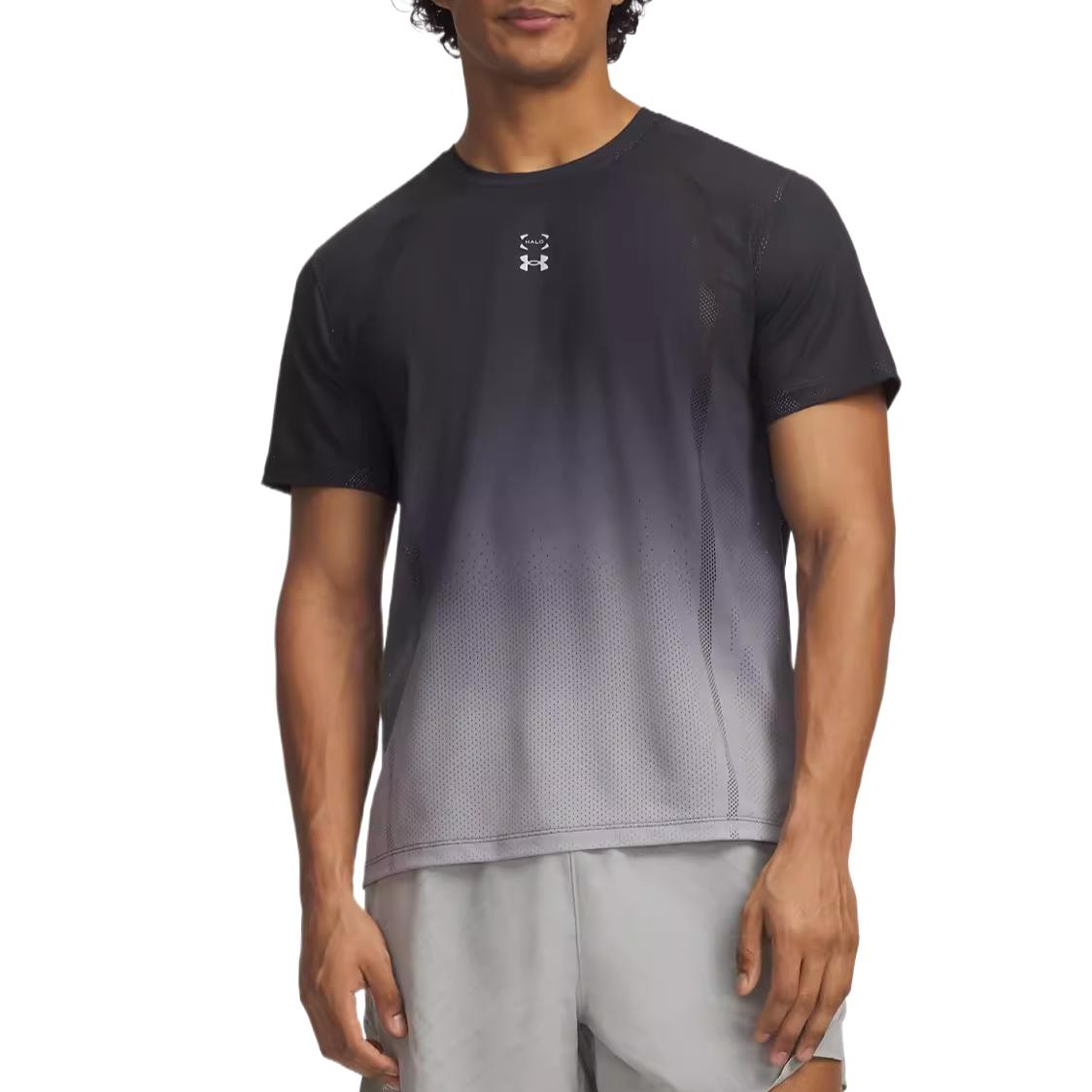 Under Armour Ss26 Halo Run Gradient Crew Neck Short Sleeve Running T-Shirt Men tops 6010910-016 L