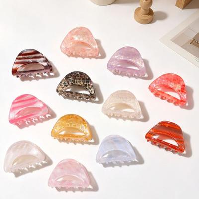Hair Claw Triangle Hollow Design Back Head Hair Clip Anti-slip Teeth Strong Grip Shower Hair Clamp Versatile Use Hair Accessory