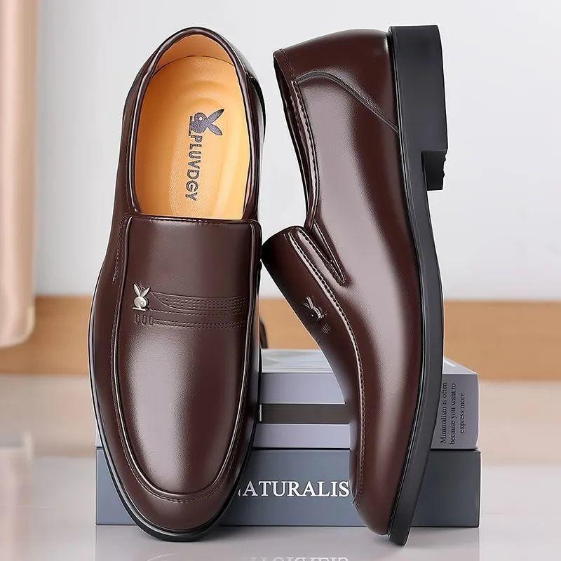 Leather Soft Cowhide Shoes Men's Non-slip Business Work Shoes Shoes
