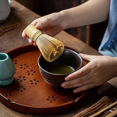 Zestaw do herbaty Japoński zestaw do herbaty Matcha Trzepaczka (Chasen) Łyżeczka I Miarka (Chashaku) Zestaw do herbaty Matcha Akcesoria bambusowe