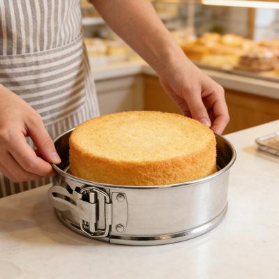 Cake Mold Set Mousse Chiffon Birthday Wedding Cakes Non-Stick Cake Pan 4-10 Inch Stainless Steel Spring Lock Bakeware Kitchen Tool