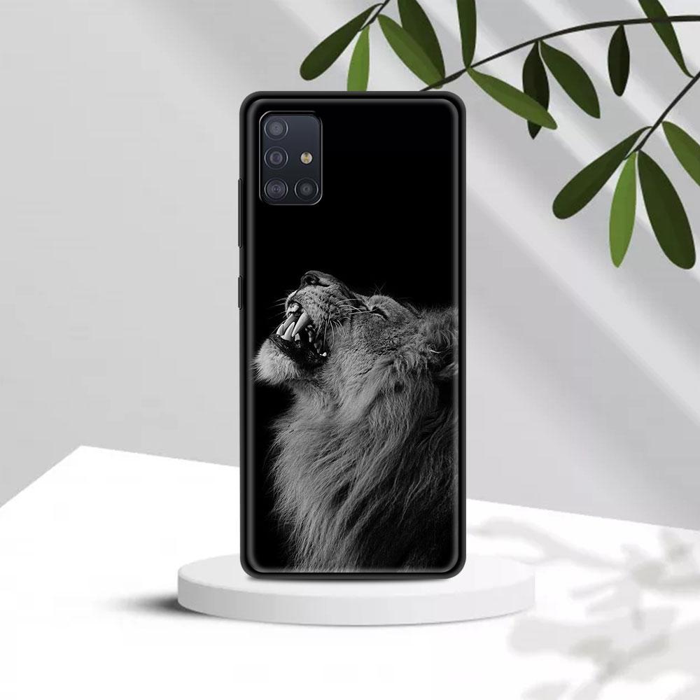 Fall Für Samsung A91 A72 A71 A52 A51 A42 A41 A32 A31 A21 EU A21s A12 A11 A02s A02 A01 Abdeckung Fundas Shell Lions