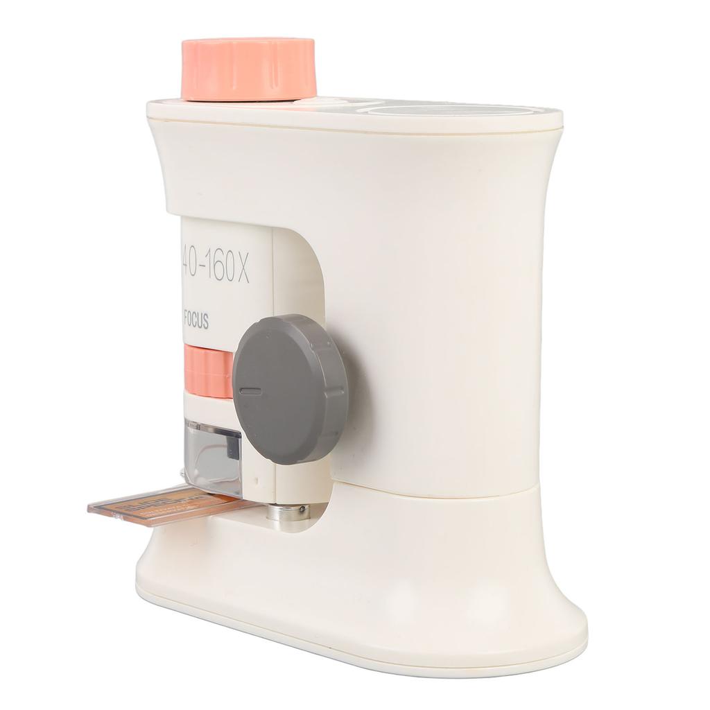 Kids Microscope 40-160X Intelligent Magnetic Induction Portable Handheld Microscope with Light