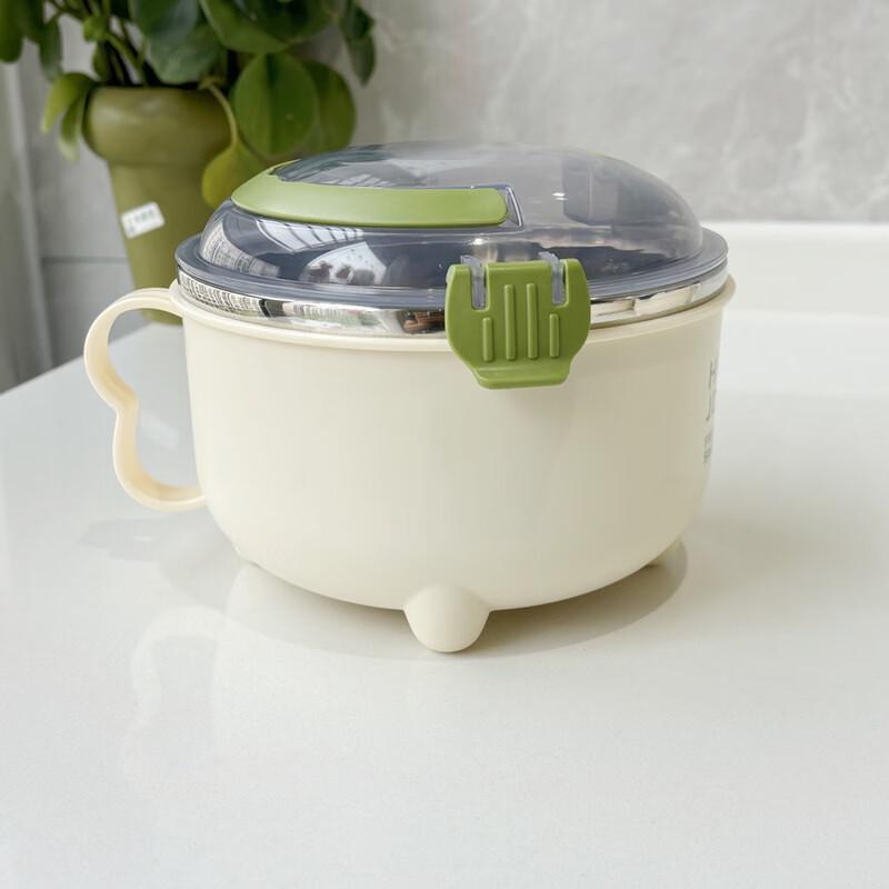 

ZISIZ Portable 304 Stainless Steel Lunch Bowl with Lid