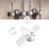 Broom and Mop Holder Suction Cup Wall Mounted PET 2 Hangers Broom and Mop     for Bathroom Kitchen Garden Laundry Room