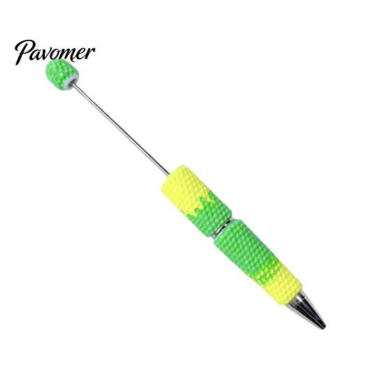 Creative Writing Supplies DIY Beadable Pen, Colorful Fancy Beaded Crafting Ballpoint Craft Pens for Adults Gift Students, Party Favors, Office