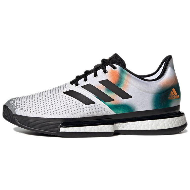 adidas SoleCourt 'White Black Silver Metallic' GX9065