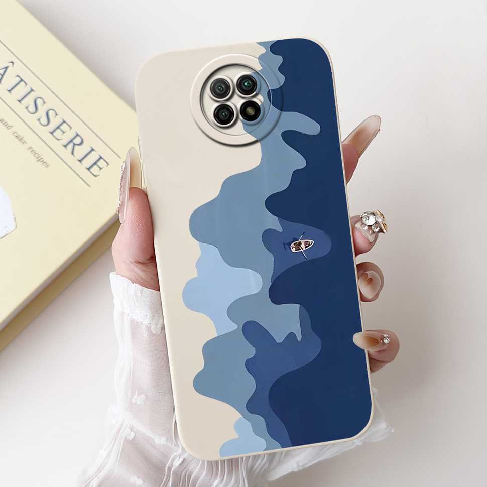 For Redmi Note 9 5G M2007J22C Case Cartoon Rabbit Soft Silicone Matte Cover For Xiaomi Redmi Note9 5G 6.53" Flower Shell Capa
