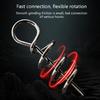 100Pcs Fishing Hook Stainless Steel Spring Fishing Tackle Fishing Lock Accessory