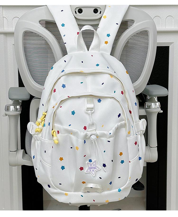 Schoolbag Japanese Ins Style High Value Backpack Junior High School Student Schoolbag Casual Small Fresh Star Multi-compartment Backpack