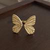 PANJBJ   CopperBowknot Ring for Women Love Heart Minimalism Sweet Romantic Adjustable Jewelry Gift Dropshipping