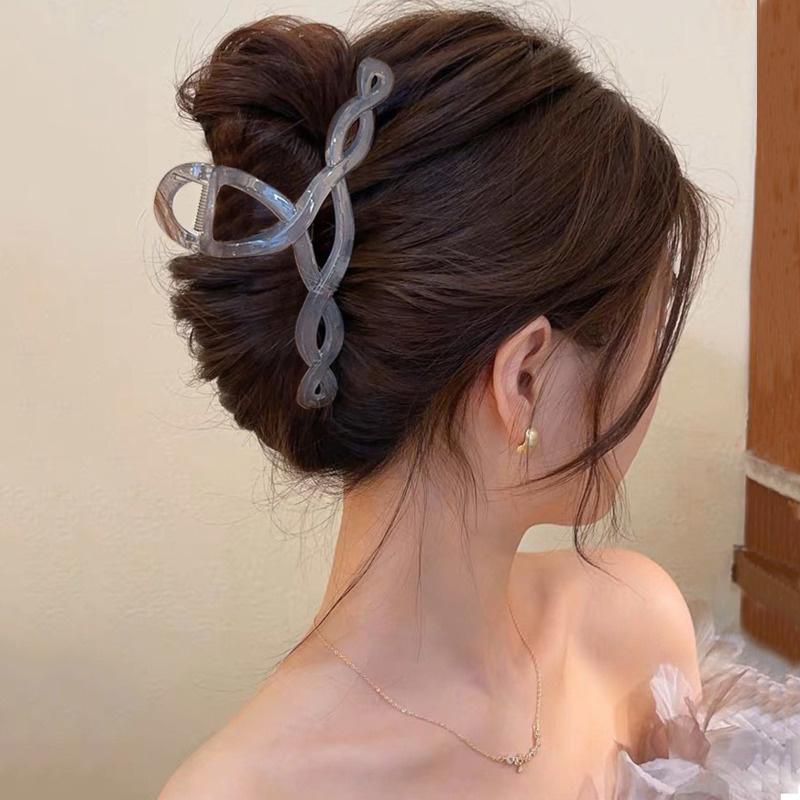 

Летняя большая акриловая заколка-краб корейские заколки-крабы-акулы новые большие аксессуары для волос для женщин заколки головные уборы