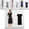 Plus Size Women's Summer Modal Short Sleeve Long T-shirt Casual Dress For Effortless Style