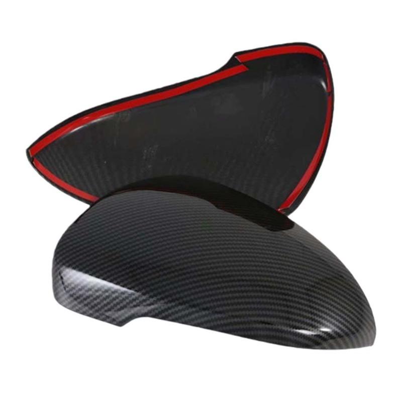 Door Mirror Cover for Hyundai Tucson Models 2015- Carbon Fiber Car Rearview Accessories Rain Eyebrow Styling