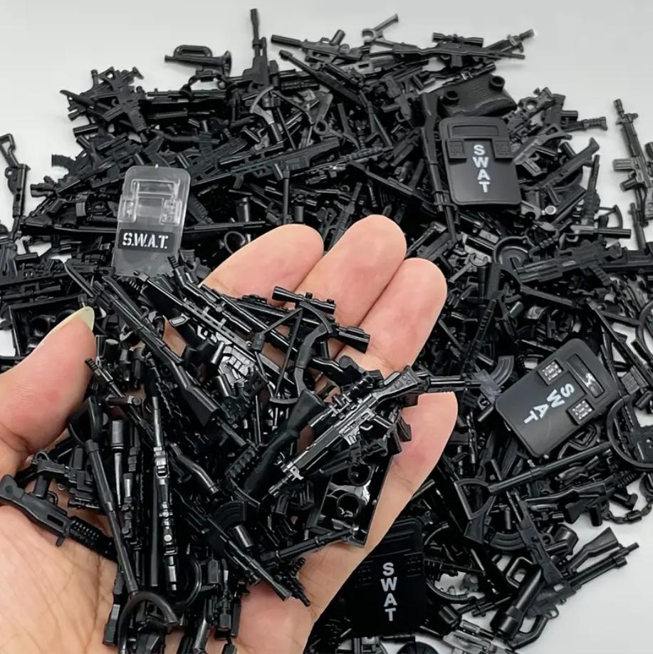 Waffen Waffen Militärsteine Zubehör Soldat Explosionsgeschützte Anzüge ww2 Armee Moc Teile Diy Baustein Szene Kinderspielzeug Geschenke