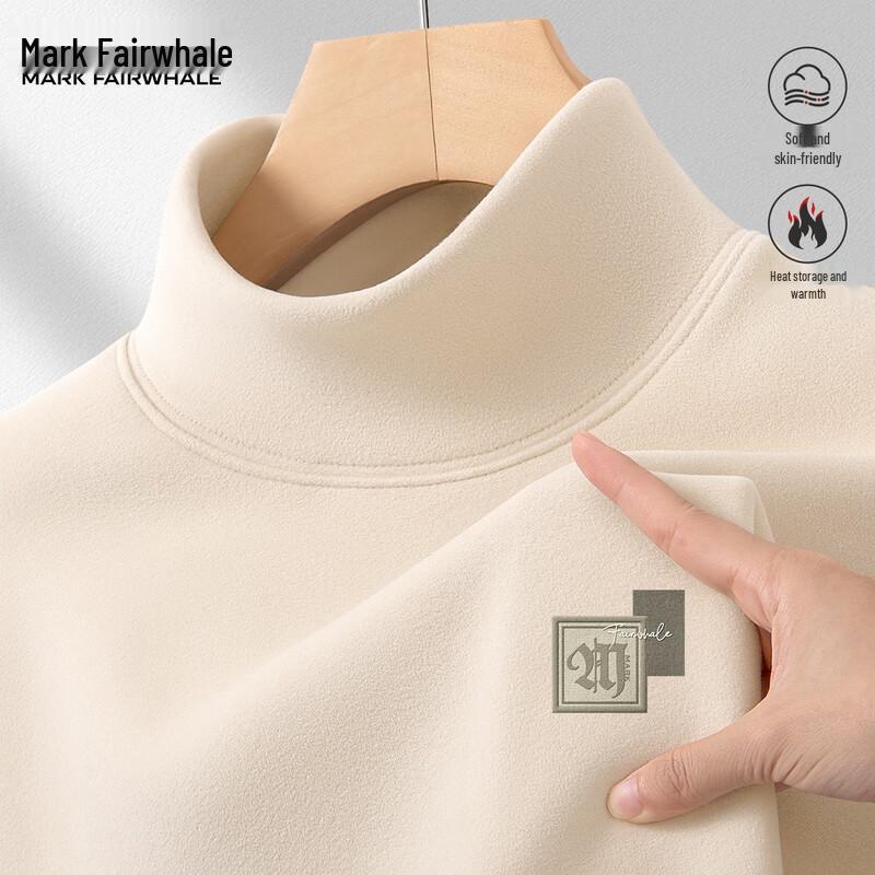 Mark Fairwhale Men s De Rong Thermal Semi-High Collar Long Sleeve Tee L