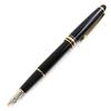 Montblanc Fountain Pen Meisterstück Classic White Star Black Gold 14K Mens Used