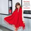 Women's Imitation Cashmere Winter Scarf - Thick Solid Color, Versatile Men's Shawl, Cashmere Wool Blend