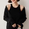 Autumn/Winter Women's Cashmere Sweater Vest & Knit Pullover Set