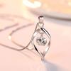 925 Silver Gold Plated Zircon Necklace for Women Birthday Party Gift