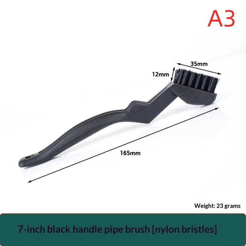 3Pcs Curved Handle Brush Kit Wire Brush Set For Cleaning Welding Slag And Rust Removal Industrial Scrubbing Brush