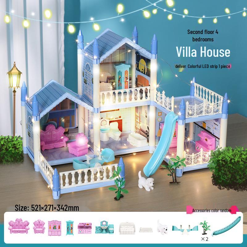 

Игровой набор Кукольный домик Замок принцессы: Пазл Вилла для девочек