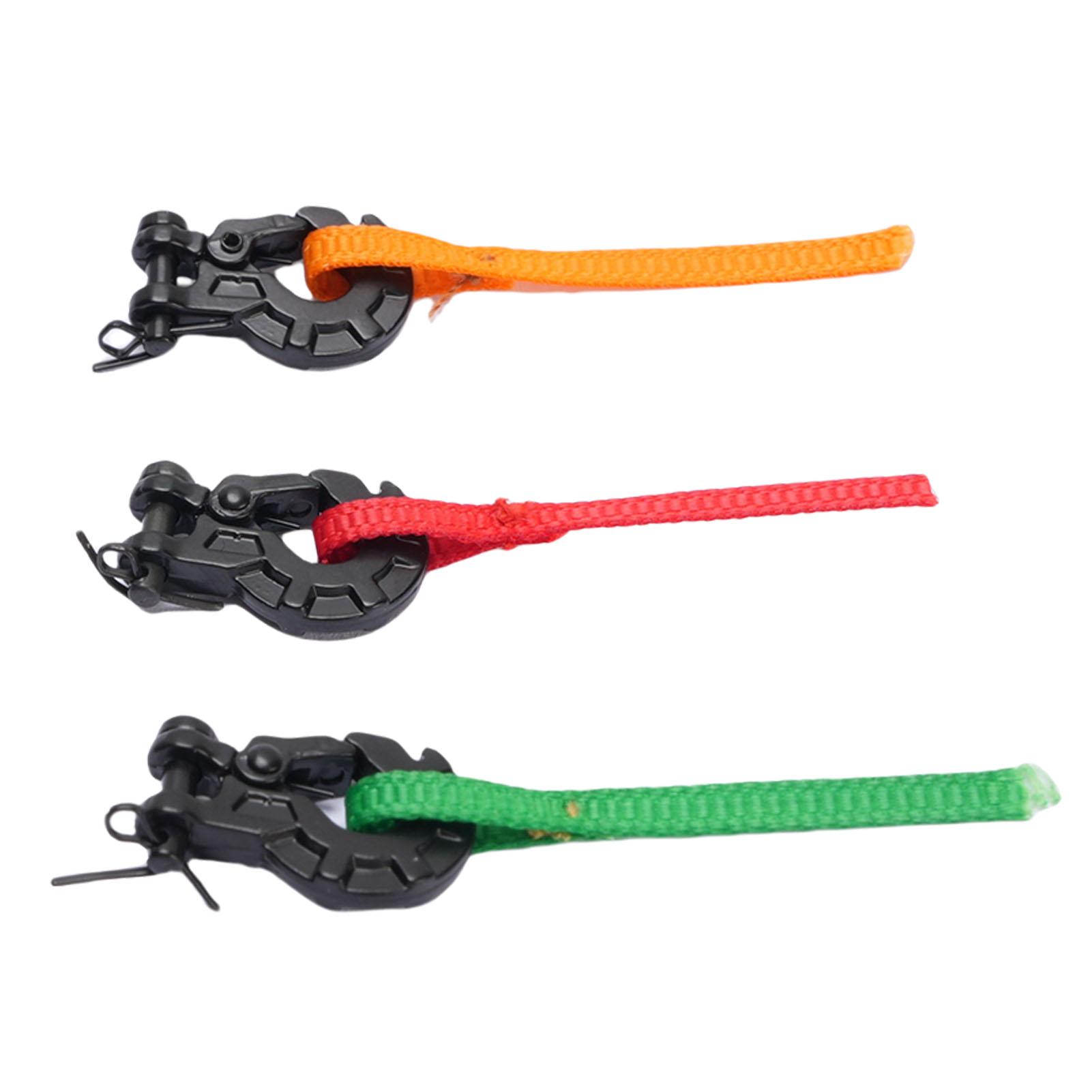 

3pcs RC Trailer Hook Winch Hook with Winch Pull Tag Decoration Fit for TRAXXAS 1/10 RC Crawler Car