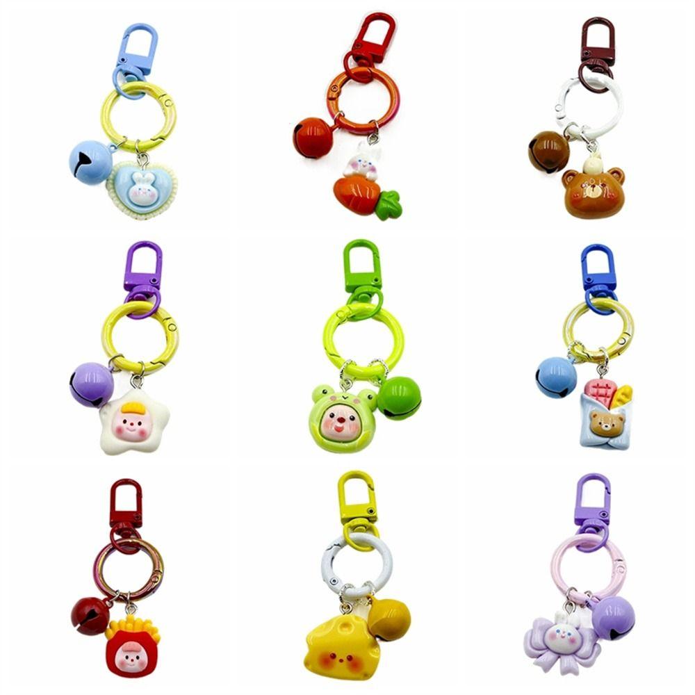 

Keyholder Cartoon Pendant Colorful Car Keyring Lovely Gift Cute Keychains Kids Couple