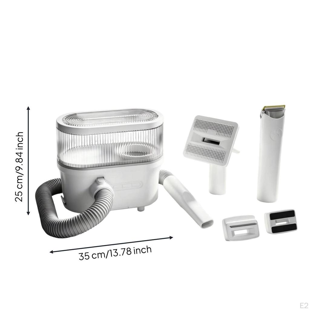 Pet Grooming Kit with Vacuum Complete System Dog Mess for Shedding Control