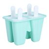 Formine per Gelato Verdi Stampo in Silicone Strumenti per Gelato Fai da Te per Estate Calda 4 Griglie