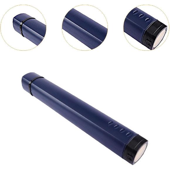 Pouzdro na plány Tube Tube pro ukládání plakátů Rozšiřitelné Ochranné s nastavitelným popruhem Tube pro ukládání dokumentů, pro výkresy, Modré
