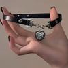 Kpop Punk Rock Heart Cross Star Pendant Beaded Necklace For Women Men Cool Hip Hop Street Grunge Y2K Charms Jewelry Accessories