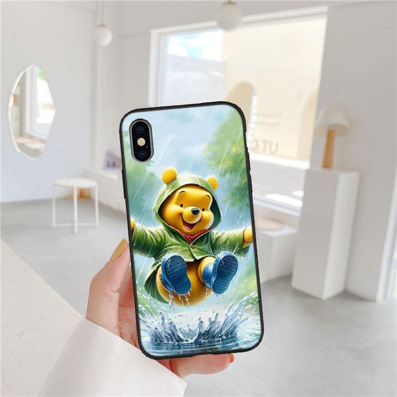 CJ104 Winnie the Pooh Soft Shell Phone Case for Redmi Note 8 9 Pro Max 9S 9T 9C NFC 8T 8A 10A A4