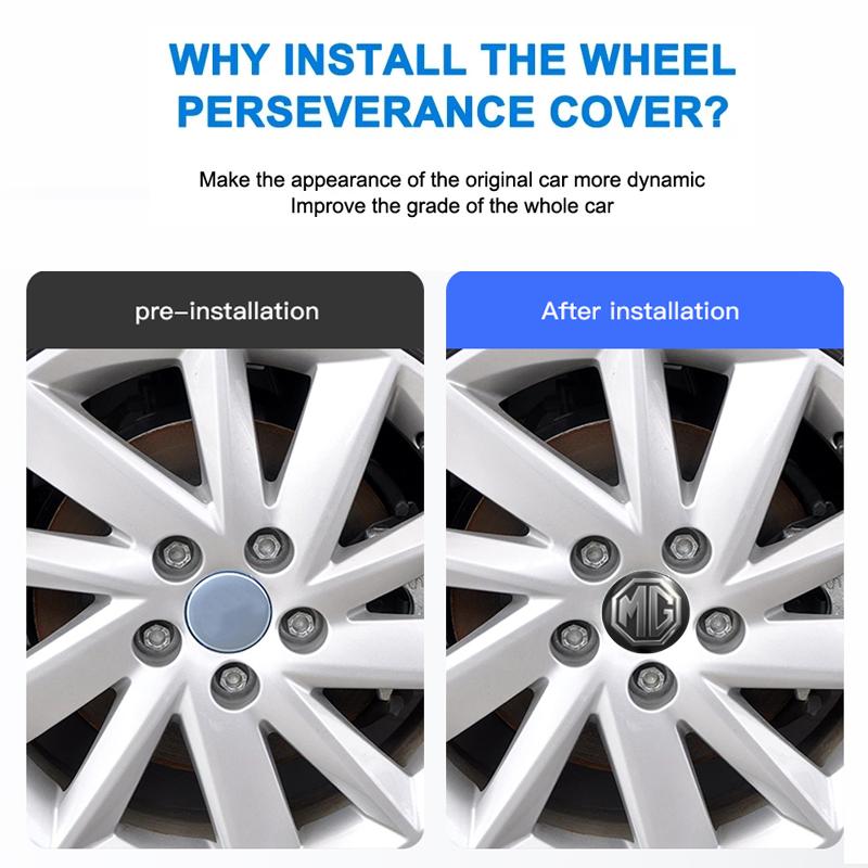 56MM Car Styling Aluminum Wheel Center Hub Caps Accessories For MG ZS 5 7 6 u Cyberster MG4 EV ES5 HS ONE GT GS MG3 EZS 3SW MARVEL