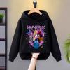 2025 Kpop Witch-hunting Team-themed Hoodie with Cute and Magical Element Prints, Soft and Skin-friendly Trendy Children's Top