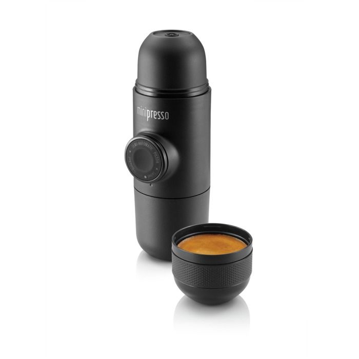 Machine à Café Manuelle - CADEAU MAESTRO - Minipresso - Compatible Nespresso - Pression 19 bars - Noir