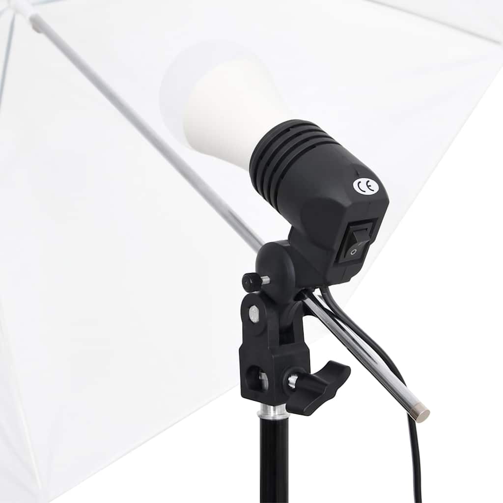 Vidaxl Studio Set With Lamps, Background And Reflectors