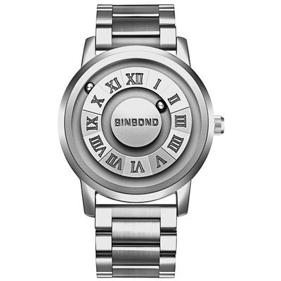 Waterproof Magnetic Stylish and Popular Quartz Fashion Watch with Stainless Perfect for and Casual Convenient for and As a Gift for Him Men's Watch,