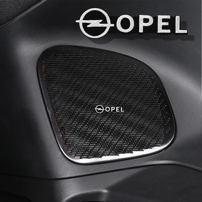 For Opel OPC Astra K Vivaro Corsa Zafira Insignia Aluminum Car Styling Interior Audio Speaker Badge Sticker Decor Accessories