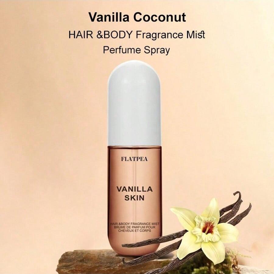 Coconut Vanilla Body Spray 50ml Alcohol-free Long-lasting Fragrance Ideal for Office Holiday Travel Essentials