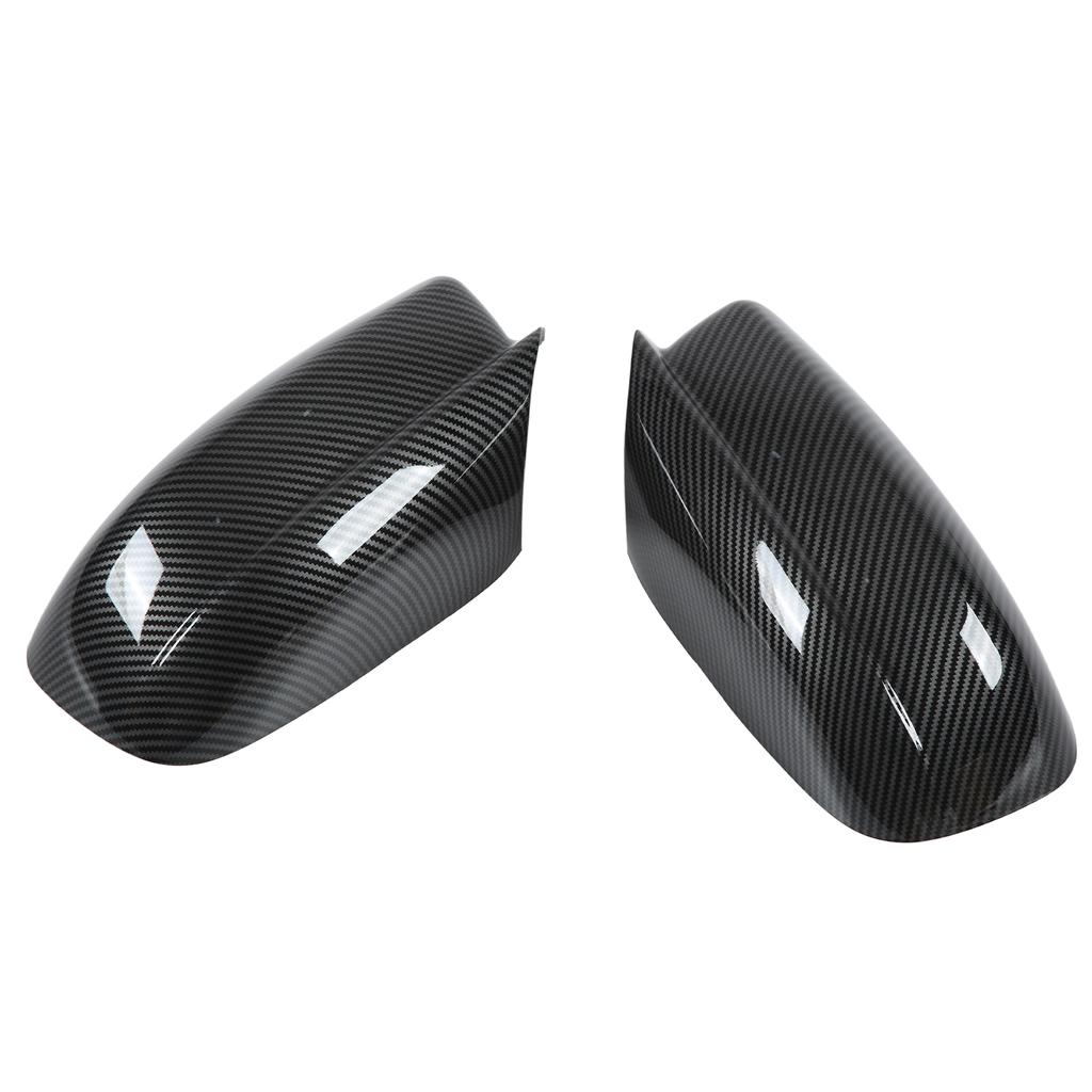 2PCS Rearview Mirror Cover Carbon Fiber Style with Double Sided Adhesive Replacement for Chrysler