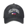 Philippines Filipino Flag Baseball Caps Vintage Distressed Denim Headwear Unisex Style Summer Gift Caps Hat