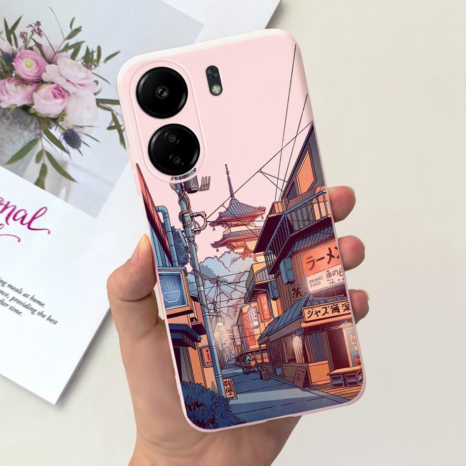 Für Xiaomi Redmi 13C 2023 Hülle Mode Mond Weltraum Muster Capa Schlanke Weiche Silikonhülle Für Xiaomi Redmi 12C Hülle Redmi13C Hülle